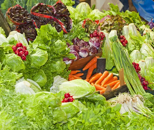 stock image Vegetables at a market stall