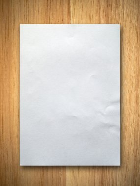 White crumpled paper clipart