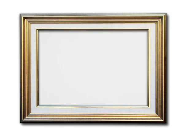 Złoty stelaż biały — Zdjęcie stockowe
