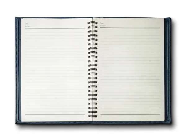 Blue cover notebook — Stock Photo, Image