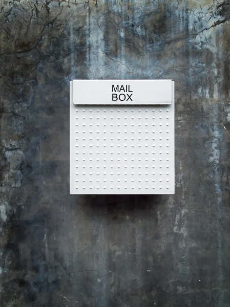 Witte brievenbus — Stockfoto