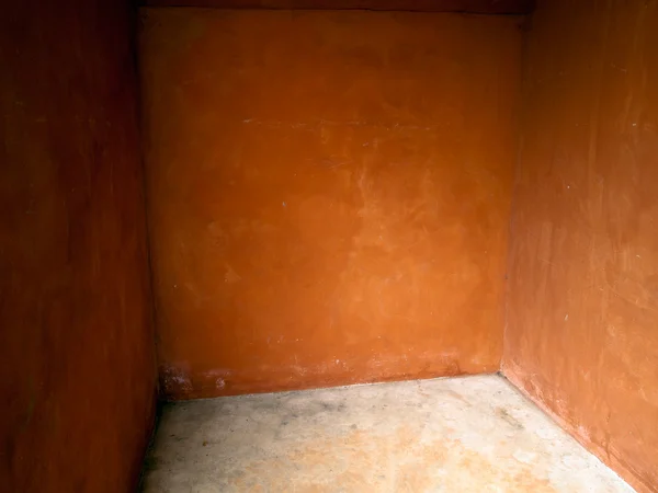 オレンジ色の部屋の隅 — ストック写真
