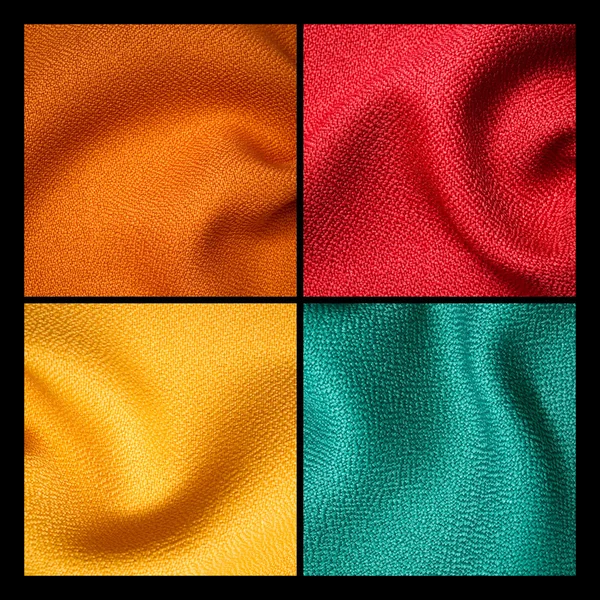 Orange fabric sample — Stock Photo, Image
