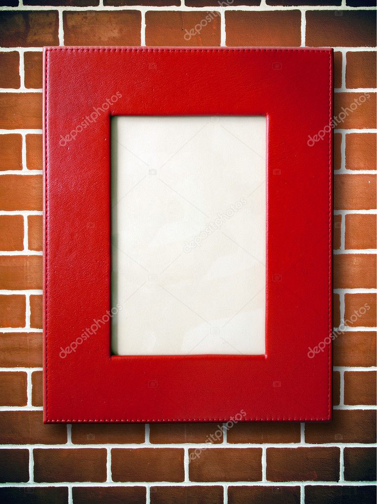 Red Leather picture frame