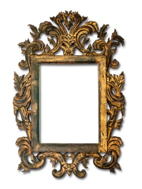 Antique glass frame clipart