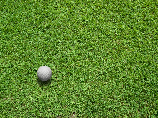 Vista superior da bola de golfe — Fotografia de Stock