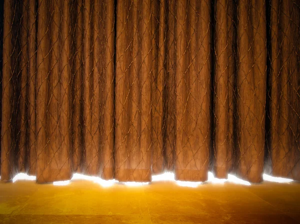 Gold curtains — Stock Photo, Image