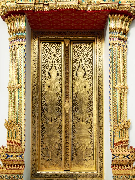 タイ芸術のゴールド塗装 — ストック写真
