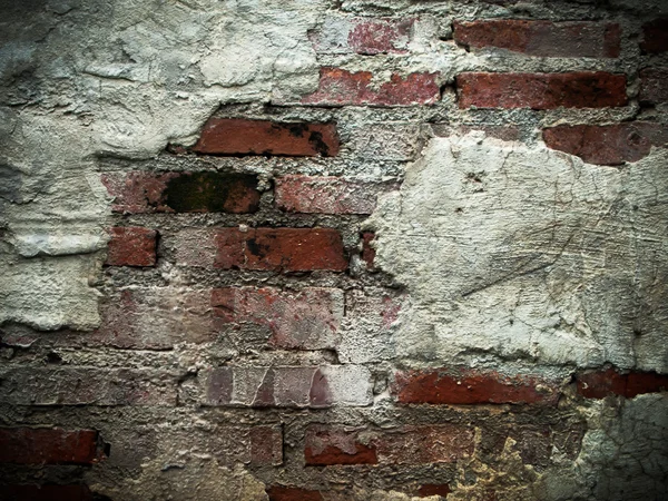 Pęknięcia ściany Cegła — Zdjęcie stockowe