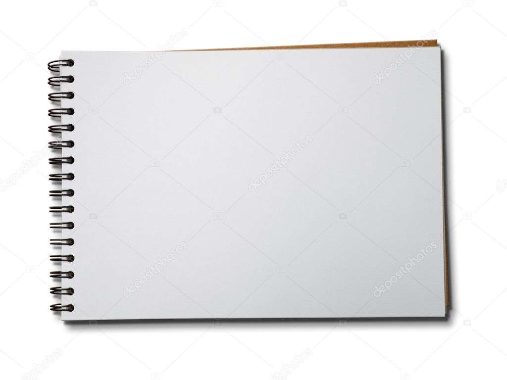 White paper notebook horizontal Stock Photo by ©nuttakit 4112818