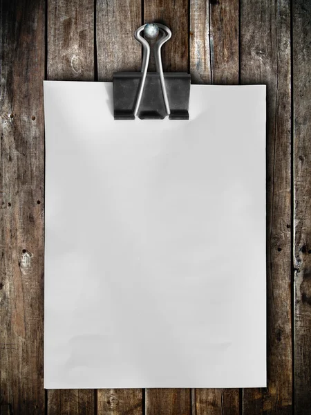 Note paper hang on wood panel — Stock Photo, Image