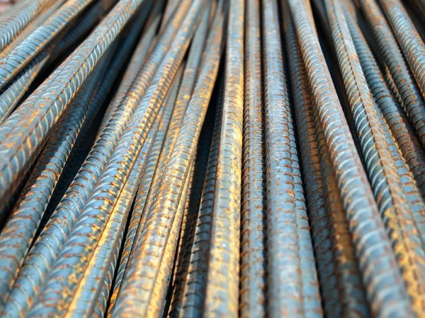 Barres déformées Arbres en acier — Photo