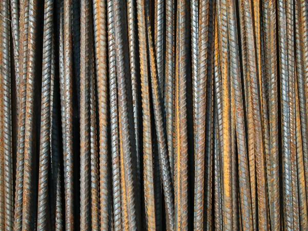 Deformované ocelové tyče hřídele — Stock fotografie
