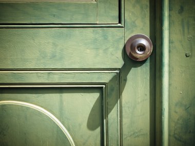 Old iron doorknob clipart