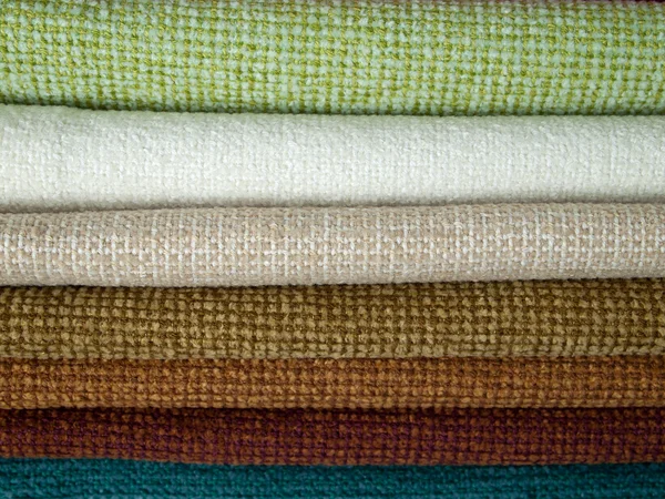 Příklady z barevné bavlny — Stock fotografie