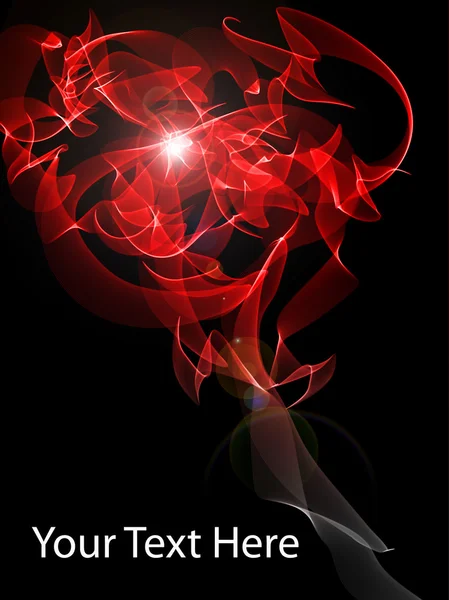 stock image Red smoke illustrator