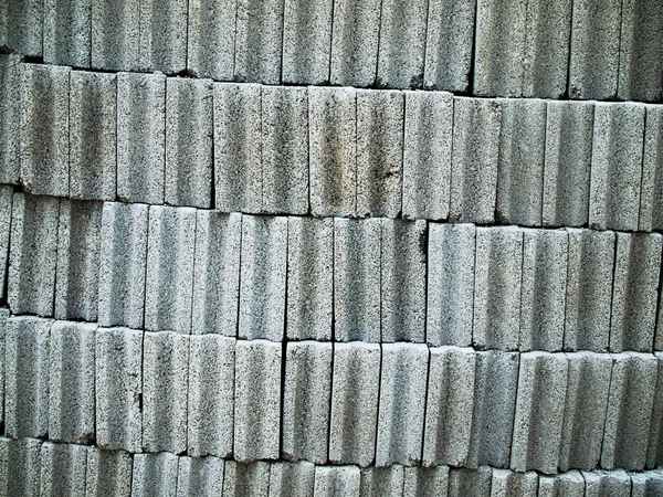 Blocco di mattoni in cemento grigio — Foto Stock