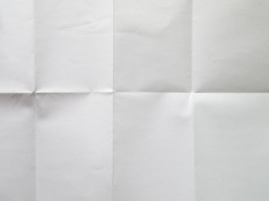 Empty white Crumpled paper clipart