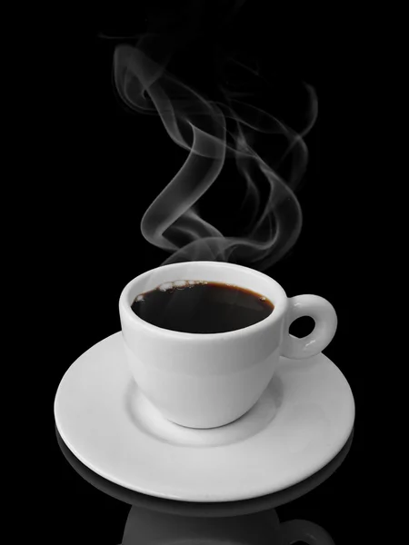 하얀 커피 한잔 — 스톡 사진
