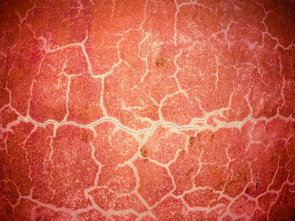 Parede velha áspera vermelha — Fotografia de Stock