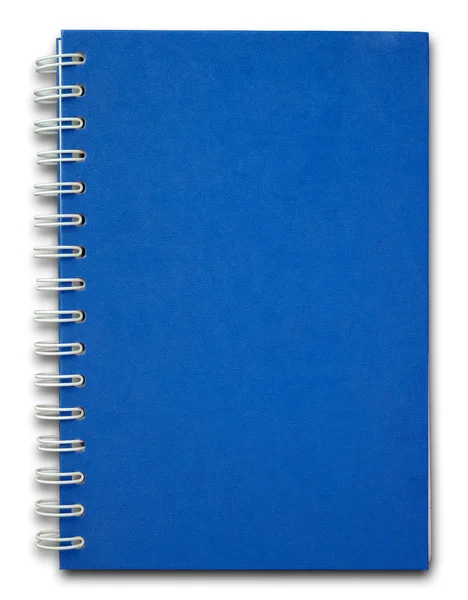 Blaues Einband Notizbuch — Stockfoto