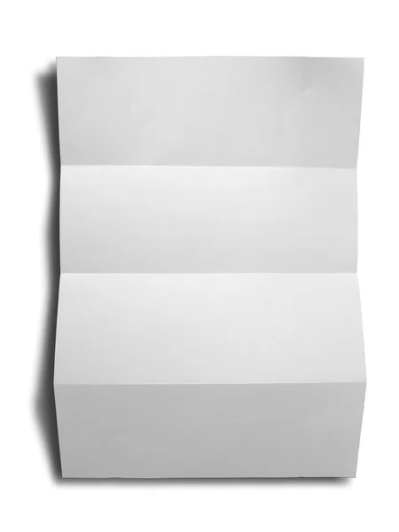 Carta sgualcita su sfondo bianco — Foto Stock