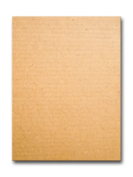 Cartão de papel isolado — Fotografia de Stock