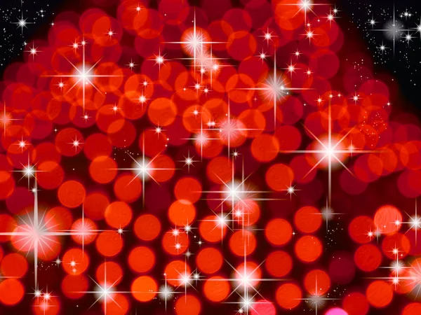 Sfondo rosso e stella luminosa — Foto Stock