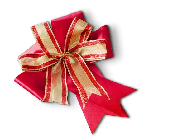 Red and gold bow — Stock Photo, Image
