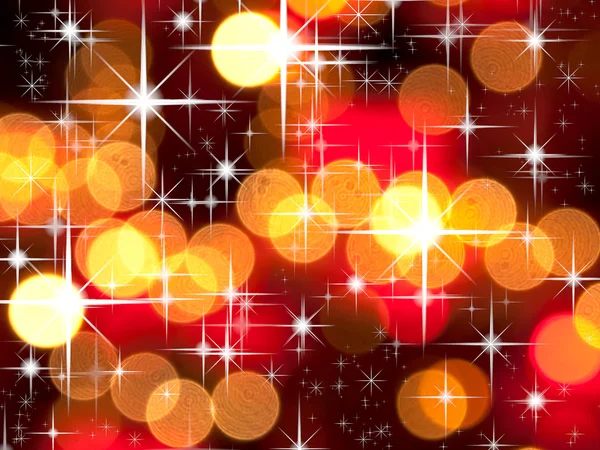 明るい星と赤いトーン ボケ味 — ストック写真