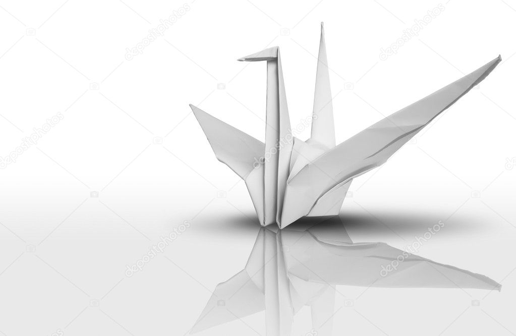 White paper bird