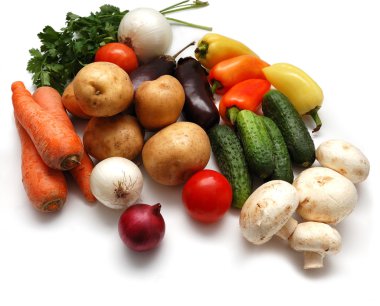 Fresh vegetables variety clipart