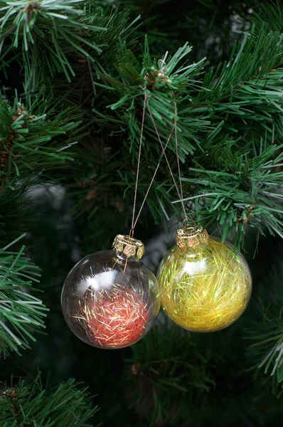 Skleněné vánoční strom dekorace — Stock fotografie