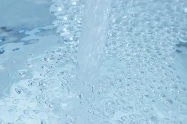 Blått Vatten Fylla Ner — Stockfoto