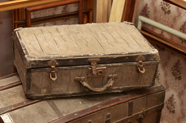 stock image Antique suitcase