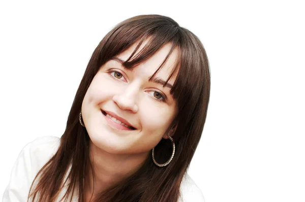 stock image Portrait of young beautiful woman