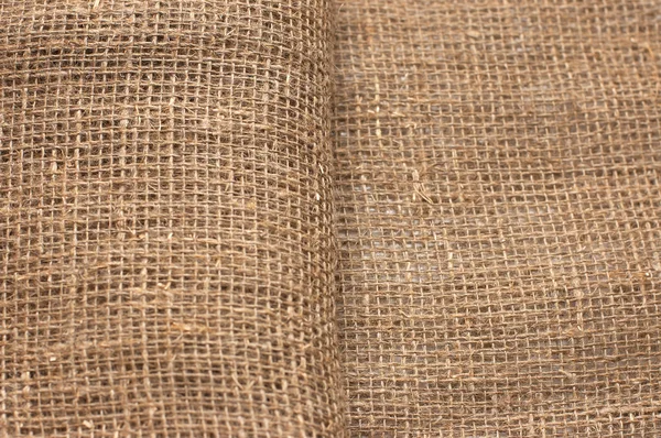 Ecological material: sackcloth. Ideally as background — Stock Photo, Image