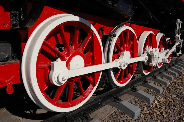 Wheels Vintage Locomotive — Stock Photo, Image