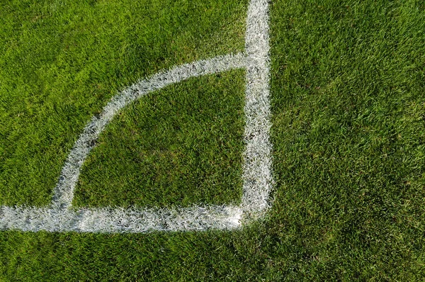 Futbol sahası köşesine — Stok fotoğraf