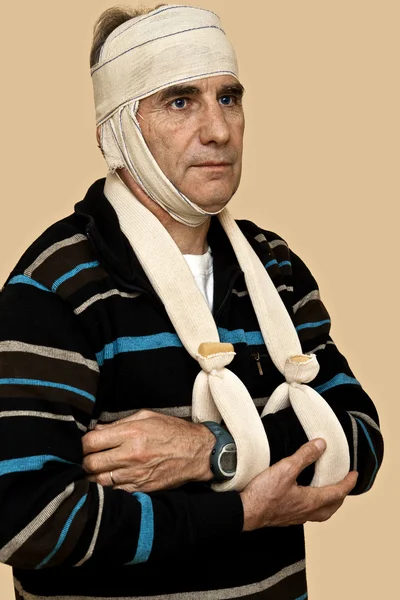 Injured man — Stock Photo, Image