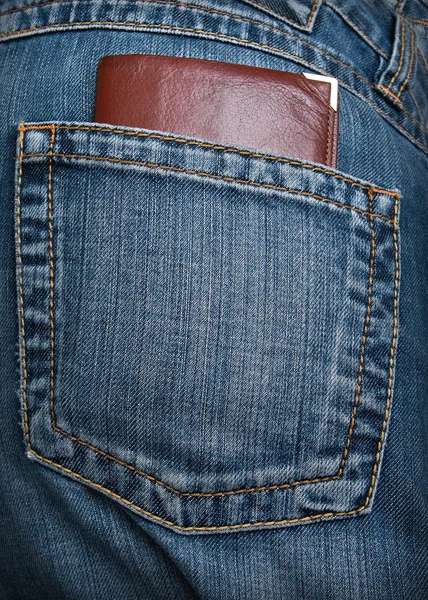 Portafoglio in tasca — Foto Stock
