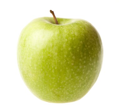 Yeşil olgun elma izole
