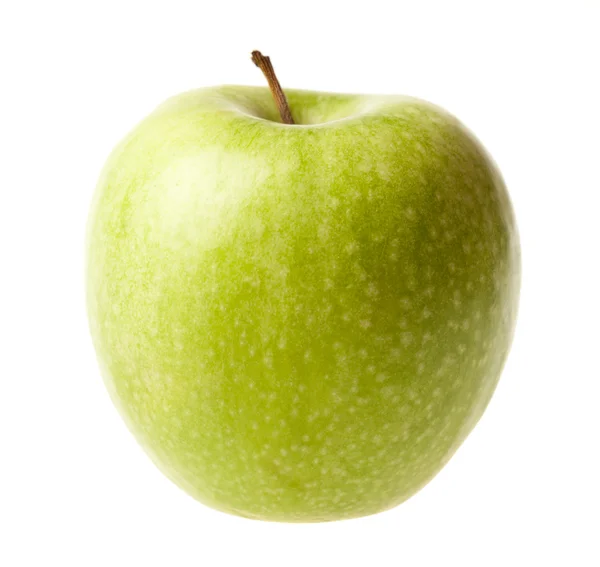 Manzana verde madura aislada —  Fotos de Stock