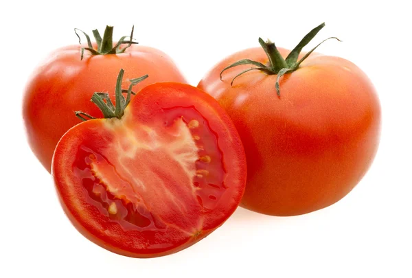 Tomatoes White Background Simple Effective Oxidants — Stock Photo, Image