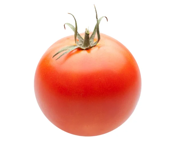 Ripe Tomato White Background Symbol Healthy Eating — Stock Photo, Image
