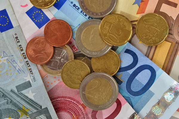 Деньги Евро — стоковое фото