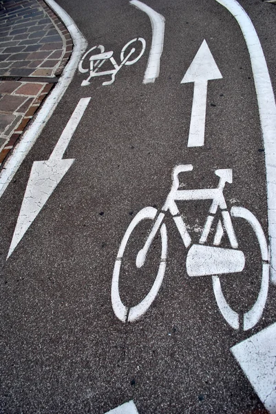 Estrada para bicicletas — Fotografia de Stock
