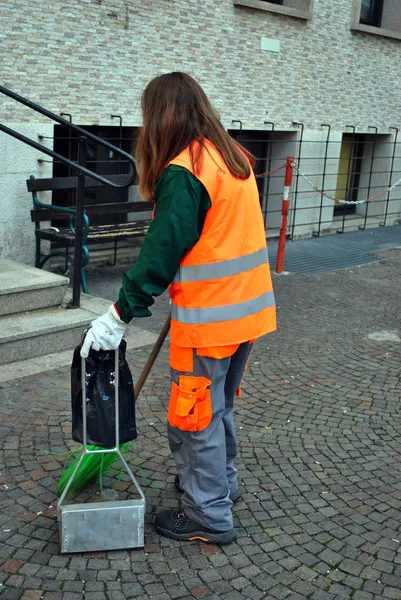 Nettoyage trottoir — Photo