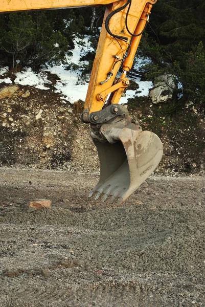 黄色の掘削機 — ストック写真