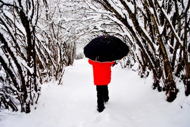 Girl in the snow